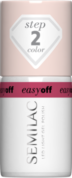 SEMILAC Easy Off ,lakier do paznokci, LED, nr L17 Pink Coral,przód