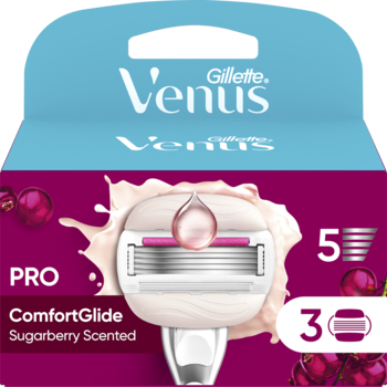 GILLETTE VENUS ComfortGlide PRO,wkłady do maszynki do golenia, 5-ostrzowe, dla kobiet,przód