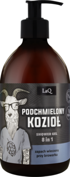 LAQ Podchmielony Kozioł ,żel pod prysznic, 8w1, zapach Wieczoru przy Browarze,przód