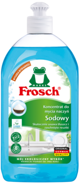 FROSCH ,koncentrat do mycia naczyń, Sodowy,przód