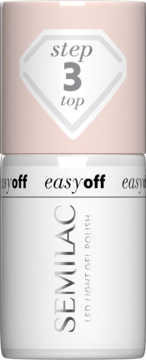 SEMILAC Easy Off ,top coat do lakierów LED,przód