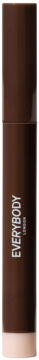 Ciemnobrązowy brokatowy cień w kredce Everybody London Shimmer Pen, pionowy widok z przodu.