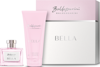 BALDESSARINI Bella ,zestaw dla kobiet, woda perfumowana 50 ml + żel pod prysznic 200 ml,przód
