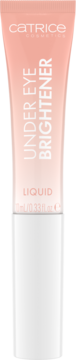 Pionowa tubka Catrice Under Eye Brightener Liquid Light Rose, bladoróżowa z białą nasadką.