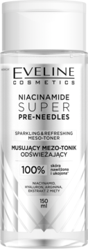 EVELINE COSMETICS Niacinamide Super Pre-Needles,mezo-tonik do twarzy, musujący, odświeżający,przód