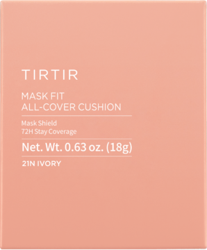 TIRTIR Mask Fit All Cover Cushion,podkład do twarzy, kryjący, nr 21N Ivory,przód