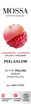 MOSSA BY MADARA Peel & Glow ,serum do twarzy, peelingujące,przód