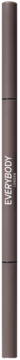Ciemna, cylindryczna obudowa kredki do brwi Brow Definer Medium Brown, elegancki, pionowy widok.