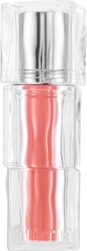 Koralowy mini tint do ust TIRTIR Waterism Glow Tint Heart Berry w przezroczystym opakowaniu ze srebrną nakrętką.