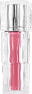 Mini tint do ust TIRTIR Rich Rush, Waterism Glow Tint, intensywny różowo-koralowy kolor, w przezroczystej butelce.
