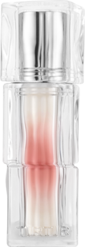 Mini TIRTIR Waterism Glow Tint Nutty Pink lip tint, przezroczysta butelka z różowym gradientem, srebrna zakrętka, front.