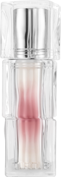 Mini tint TIRTIR Waterism Glow Eveny w przezroczystym opakowaniu. Widoczne różowe, gradientowe wypełnienie i srebrna nakrętka.