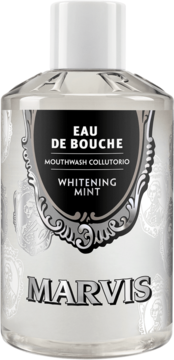 MARVIS ,płyn do płukania jamy ustnej z miętą pieprzową, Whitening Mint,przód