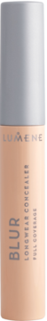 Korektor Lumene Blur Longwear Full Coverage w beżowej tubce z szarą nakrętką, widok z przodu.