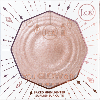 J.CAT BEAUTY You Glow Girl ,rozświetlacz do twarzy i ciała, nr 104 Crystal Sand,przód