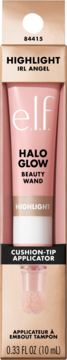 E.L.F. Halo Glow Beauty Wand,rozświetlacz do twarzy, w płynie, Irl Angel,przód
