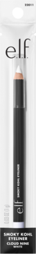e.l.f. Smoky Kohl Eyeliner w odcieniu Cloud Nine White, biała kredka w przezroczystym opakowaniu, widok z przodu.