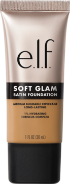 E.L.F. Soft Glam ,podkład do twarzy, satynowy, nr 40 Tan Warm,przód