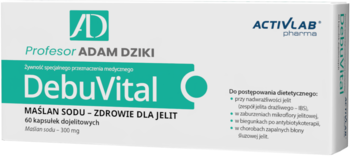 ACTIVLAB PHARMA DebuVital ,kapsułki, maślan sodu, suplement diety,przód
