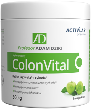ACTIVLAB PHARMA ColonVital ,proszek, wspomagający pracę jelit o smaku Jabłkowym, suplement diety,przód
