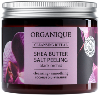 ORGANIQUE Cleansing Ritual ,peeling do ciała, solny, Black Orchid,przód