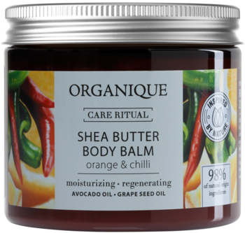 ORGANIQUE Care Ritual ,balsam do ciała, z masłem Shea, Orange&Chilli,przód