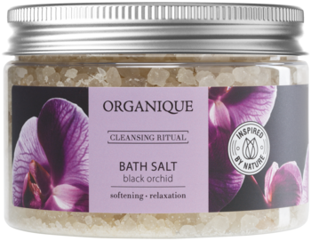 ORGANIQUE Cleansing Ritual ,sól do kąpieli, Black Orchid,przód