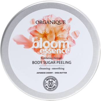ORGANIQUE Bloom Essence ,peeling do ciała, cukrowy, regenerujący,przód