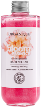 ORGANIQUE Bloom Essence ,nektar do kąpieli, o zapachu kwiatu magnolii,przód