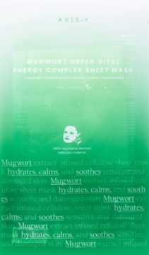 AXIS-Y Mugwort Green Vital Energy Complex ,maska w płachcie, witalizująca,przód