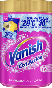 VANISH Oxi Action ,odplamiacz w proszku do tkanin kolorowych,przód