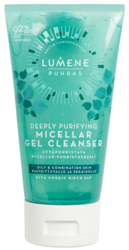 LUMENE Puhdas Deeply Purifying,żel micelarny do mycia twarzy, głęboko oczyszczający,przód
