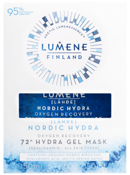 LUMENE Lähde Nordic Hydra,maseczka do twarzy, żelowa, nawilżająco-regenerująca,przód