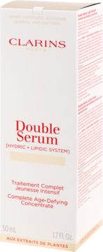 CLARINS Double Light Texture,serum do twarzy, przeciwstarzeniowe,przód