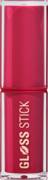 Revolution Pout Lip Gloss Stick Sour Berry, intensywny różowy błyszczyk w sztyfcie, z pionowym napisem.