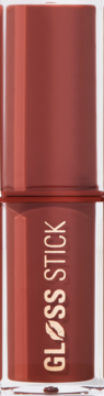 Błyszczyk Revolution Pout Lip Gloss Stick w sztyfcie, odcień Shimmer Toasted Caramel, zbliżenie z napisem GLOSS STICK.