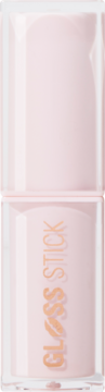 Zbliżenie na jasnoróżowy błyszczyk Revolution Pout Lip Gloss Stick Shimmer Sugar Cookie Pink, z napisem GLOSS STICK.