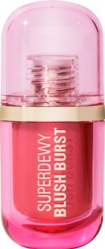 REVOLUTION Super Dewy ,róż do policzków, w płynie, Strawberry Milkshake Cool Pink,przód