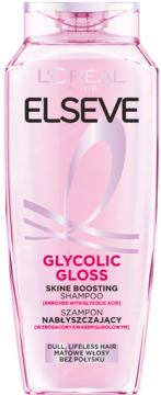 L'ORÉAL PARIS ELSEVE Glycolic Gloss ,szampon do włosów, nabłyszczający,przód