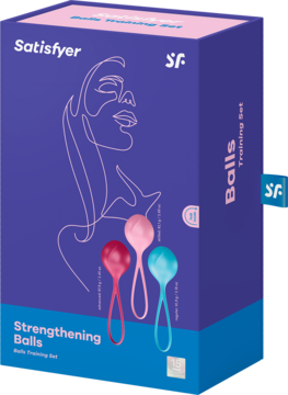 SATISFYER Strengthening Balls ,kulki gejszy z pętelką, różne wagi,przód