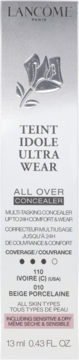 Lancôme Teint Idole Ultra Wear Concealer, 010 Beige Porcelaine, 13ml, front opakowania.