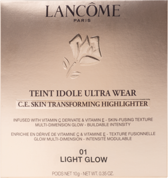 LANCÔME Teint Idole Ultra Wear ,rozświetlacz do twarzy, nr 01 Light Glow,przód
