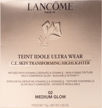 LANCÔME Teint Idole Ultra Wear ,rozświetlacz do twarzy, nr 02 Medium Glow,przód