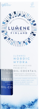 LUMENE Lähde Nordic Hydra,serum do twarzy, dwufazowe, prebiotyczne, nawilżające,przód
