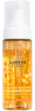 LUMENE Kirkas Radiance Boosting,pianka do mycia twarzy, oczyszczająca, rozświetlająca,przód