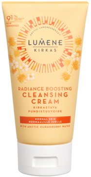 LUMENE Kirkas Radiance Boosting,krem do mycia twarzy, oczyszczający, rozświetlający,przód