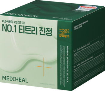 MEDIHEAL Derma Modeling Tea Tree,zestaw do pielęgnacji twarzy, kojący, ampułka do twarzy + maseczka peel off do samodzielnego przygotowania,kompozycja-2