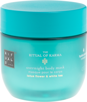 RITUALS... The Ritual Of Karma ,maska do ciała, na noc, Kwiat Lotosu i Biała Herbata,przód