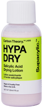 CARBON THEORY LABS Supacylic Hypa Dry,balsam do twarzy z 2% kwasem salicylowym, na noc,przód