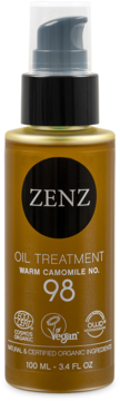 ZENZ Warm Camomile No.98,olejek do pielęgnacji włosów, skóry głowy i do stylizacji,przód